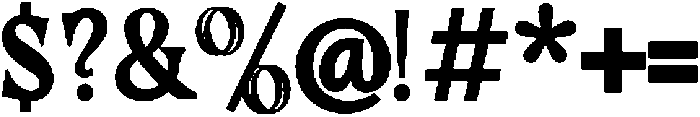 HANOMAN Black otf (900) Font OTHER CHARS
