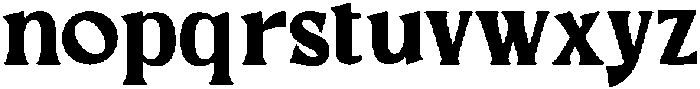 HANOMAN Black otf (900) Font LOWERCASE