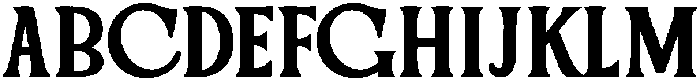 HANOMAN Bold otf (700) Font UPPERCASE