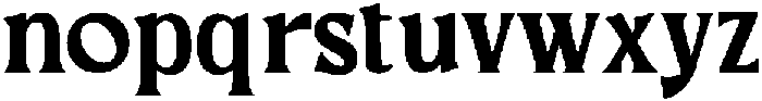 HANOMAN Bold otf (700) Font LOWERCASE