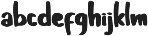 HAOBA Regular otf (400) Font LOWERCASE