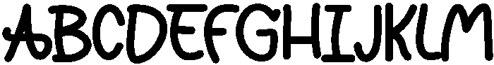 HAPPINESS Regular otf (400) Font UPPERCASE