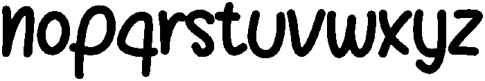 HAPPINESS Regular otf (400) Font LOWERCASE