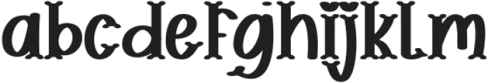 HAPPY BELL CHRISTMAS Regular otf (400) Font LOWERCASE