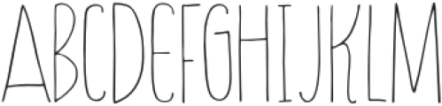 HAPPY CLOUD Light Regular otf (300) Font UPPERCASE