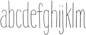 HAPPY CLOUD Light Regular otf (300) Font LOWERCASE