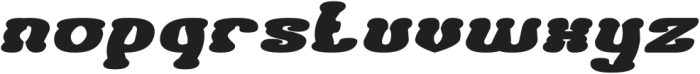 HAPPY CLOWN Bold Italic otf (700) Font LOWERCASE