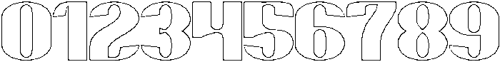 HAPPY DAY-Hollow otf (400) Font OTHER CHARS