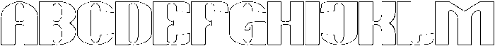 HAPPY DAY-Hollow otf (400) Font UPPERCASE