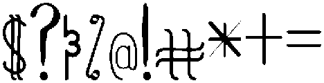 HARUKA-Display otf (400) Font OTHER CHARS