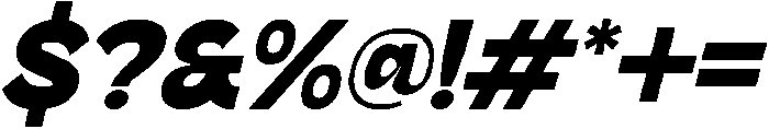 Haberga Italic otf (400) Font OTHER CHARS