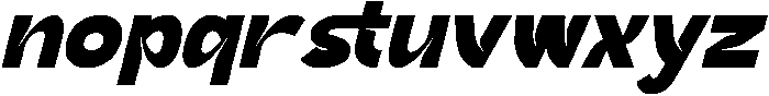 Haberga Italic otf (400) Font LOWERCASE