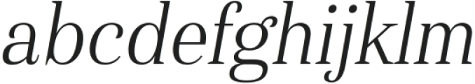 Haboro Cond Light Italic otf (300) Font LOWERCASE