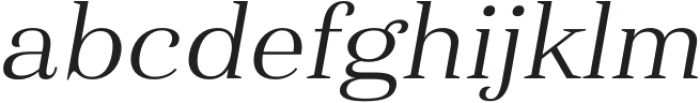 Haboro Ext Book Italic otf (400) Font LOWERCASE