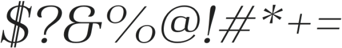 Haboro Ext Light Italic otf (300) Font OTHER CHARS