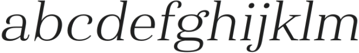 Haboro Ext Light Italic otf (300) Font LOWERCASE