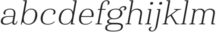 Haboro Ext Thin Italic otf (100) Font LOWERCASE