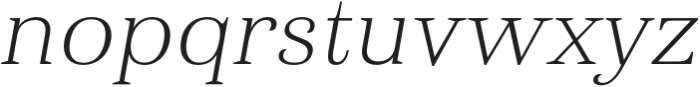 Haboro Ext Thin Italic otf (100) Font LOWERCASE