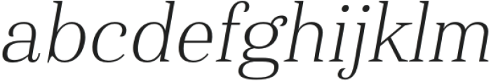 Haboro Norm Thin Italic otf (100) Font LOWERCASE