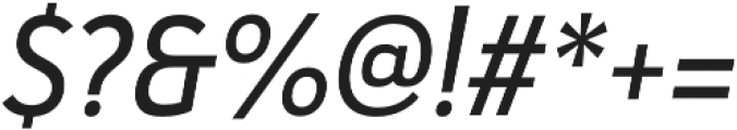Haboro Sans Cond Medium Italic otf (500) Font OTHER CHARS