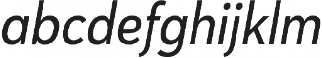 Haboro Sans Cond Medium Italic otf (500) Font LOWERCASE