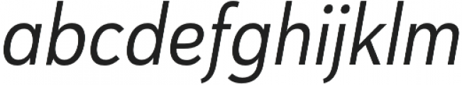 Haboro Sans Cond Regular Italic otf (400) Font LOWERCASE