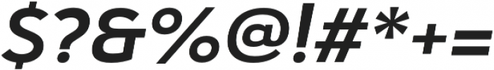 Haboro Sans Ext Bold Italic otf (700) Font OTHER CHARS