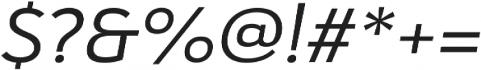 Haboro Sans Ext Regular Italic otf (400) Font OTHER CHARS
