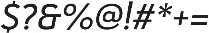 Haboro Sans Norm Medium Italic otf (500) Font OTHER CHARS