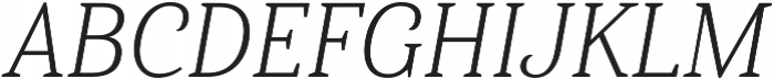 Haboro Serif Cond Light It otf (300) Font UPPERCASE
