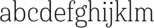 Haboro Serif Cond Light otf (300) Font LOWERCASE