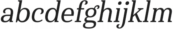 Haboro Serif Cond Medium It otf (500) Font LOWERCASE