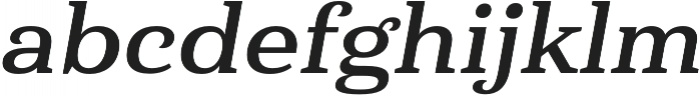 Haboro Serif Ext Bold It otf (700) Font LOWERCASE