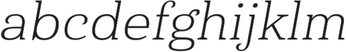 Haboro Serif Ext Light It otf (300) Font LOWERCASE