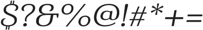 Haboro Serif Ext Regular It otf (400) Font OTHER CHARS