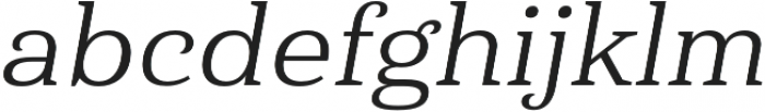 Haboro Serif Ext Regular It otf (400) Font LOWERCASE