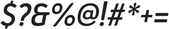 Haboro Soft Cond Demi Italic otf (400) Font OTHER CHARS