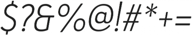 Haboro Soft Cond Light Italic otf (300) Font OTHER CHARS