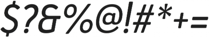Haboro Soft Cond Medium Italic otf (500) Font OTHER CHARS