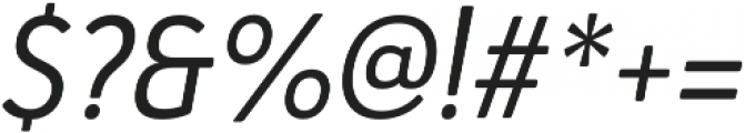 Haboro Soft Cond Regular Italic otf (400) Font OTHER CHARS