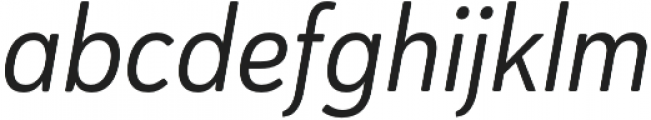 Haboro Soft Cond Regular Italic otf (400) Font LOWERCASE