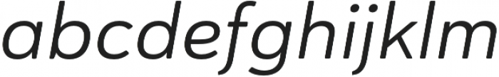 Haboro Soft Ext Regular Italic otf (400) Font LOWERCASE