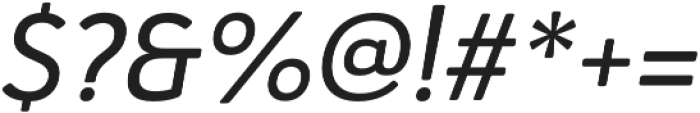 Haboro Soft Norm Medium Italic otf (500) Font OTHER CHARS