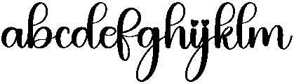 Hack Regular otf (400) Font LOWERCASE