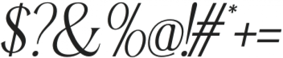 Hacky-Italic otf (400) Font OTHER CHARS