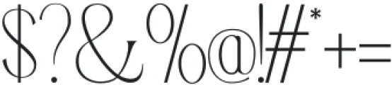 Hacky-Thin otf (100) Font OTHER CHARS