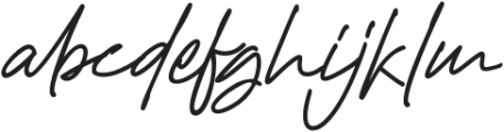 Hadejah Signature otf (400) Font LOWERCASE