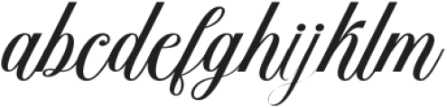 Hadigen Bold Slant Regular otf (700) Font LOWERCASE