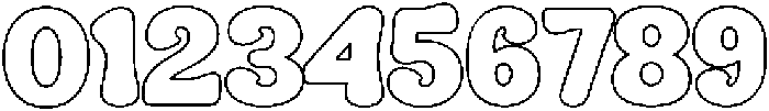Hadlen Outline otf (400) Font OTHER CHARS
