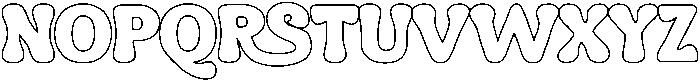 Hadlen Outline otf (400) Font UPPERCASE